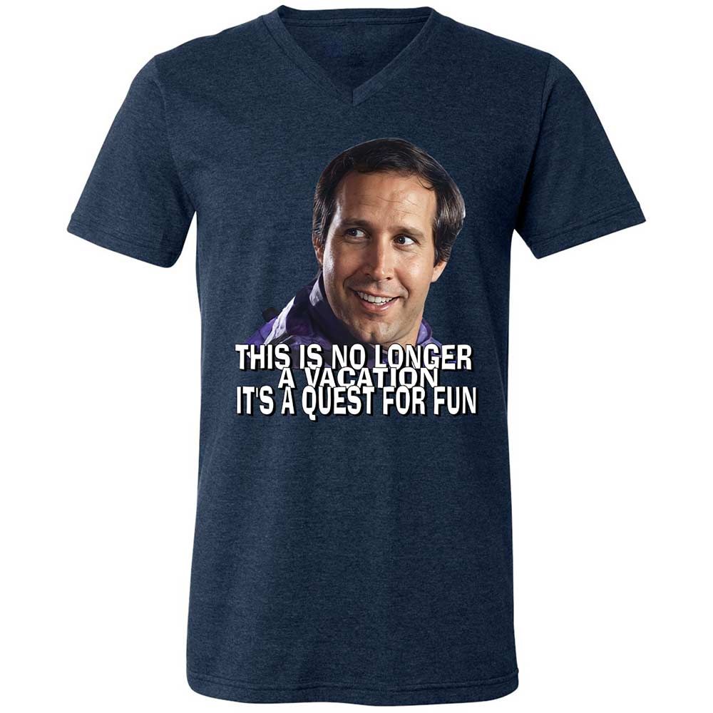 Unisex V-Neck T-Shirt - VEPEHNZD - Heather Navy - 13