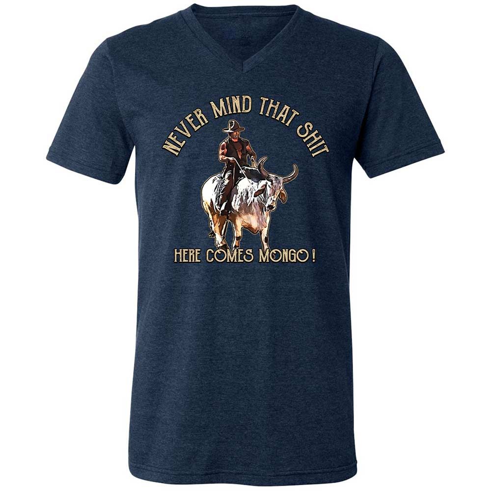 Unisex V-Neck T-Shirt - 2S7NAQ6A - Heather Navy - 13