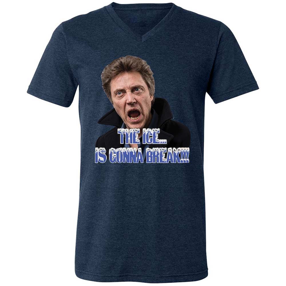 Unisex V-Neck T-Shirt - VJ2UJB69 - Heather Navy - 13