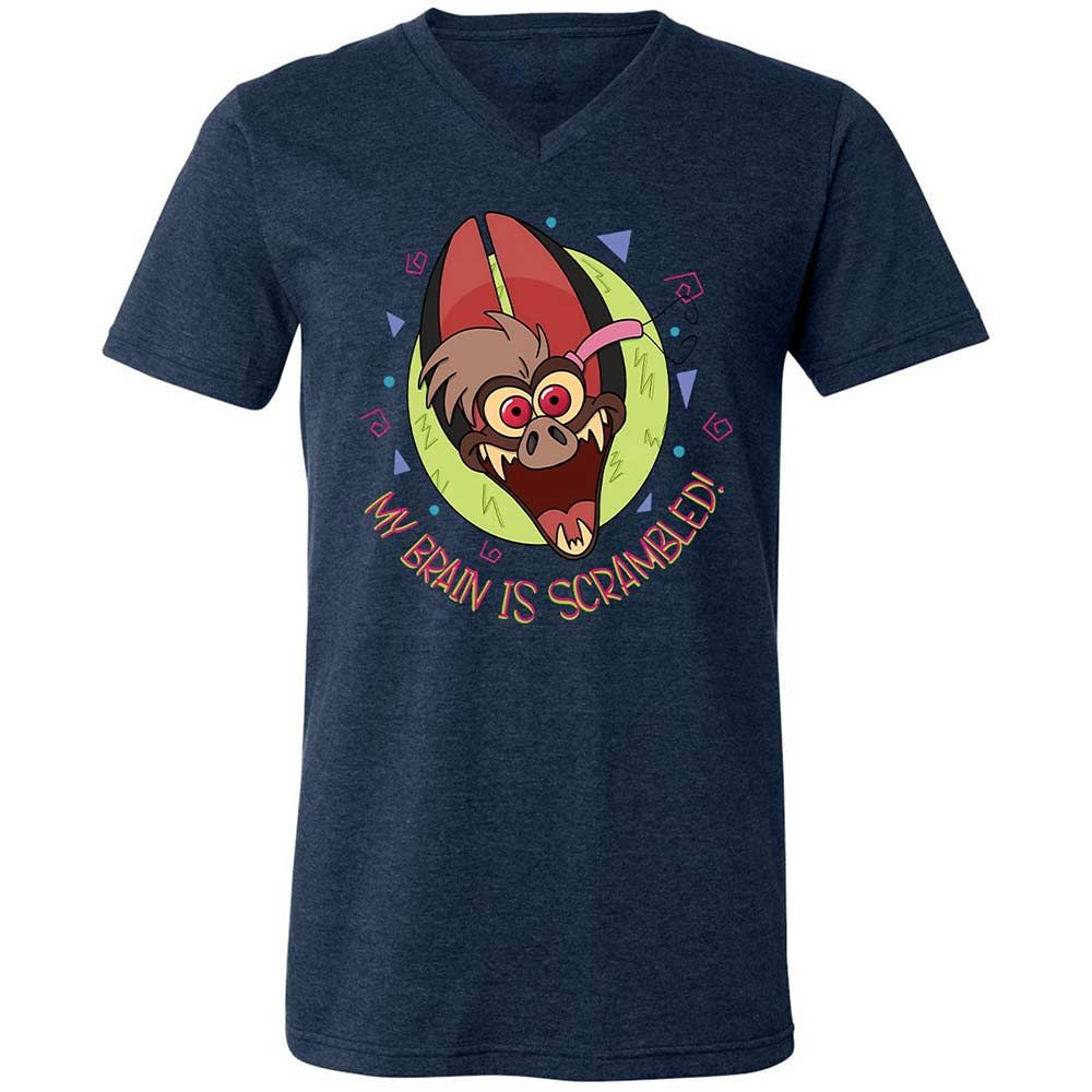 Unisex V-Neck T-Shirt - 5DGU18T5 - Heather Navy - 13