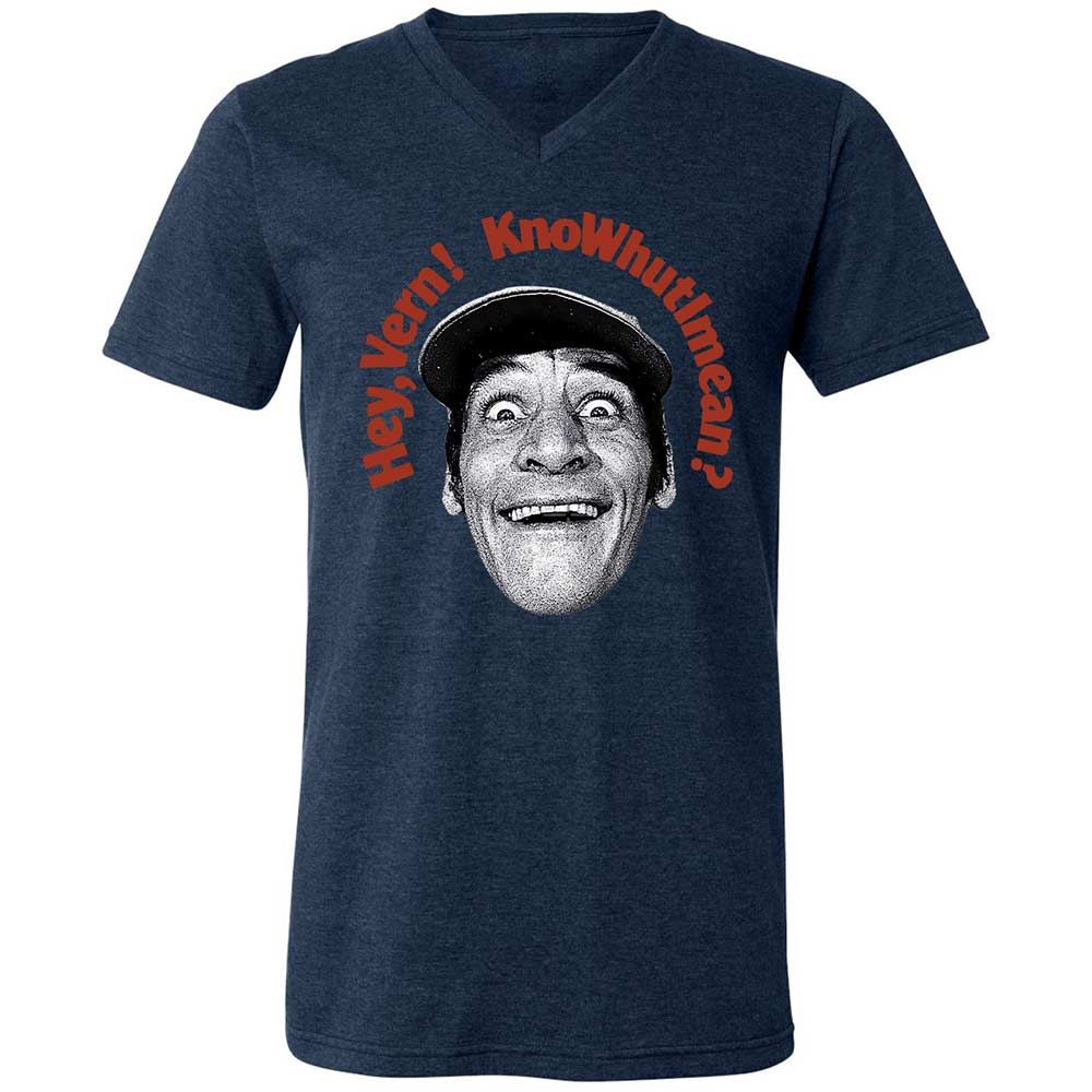 Unisex V-Neck T-Shirt - SGKFSK2F - Heather Navy - 13