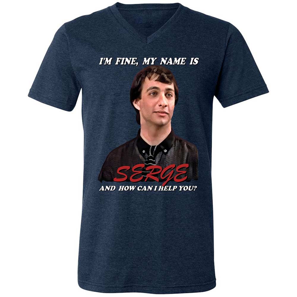 Unisex V-Neck T-Shirt - YHW5NX5S - Heather Navy - 13