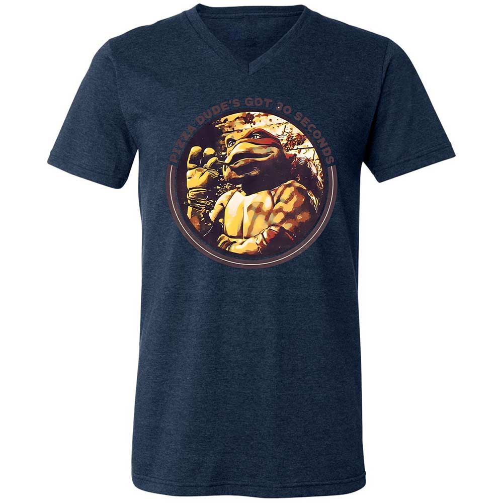 Unisex V-Neck T-Shirt - TMX7ZPRY - Heather Navy - 13