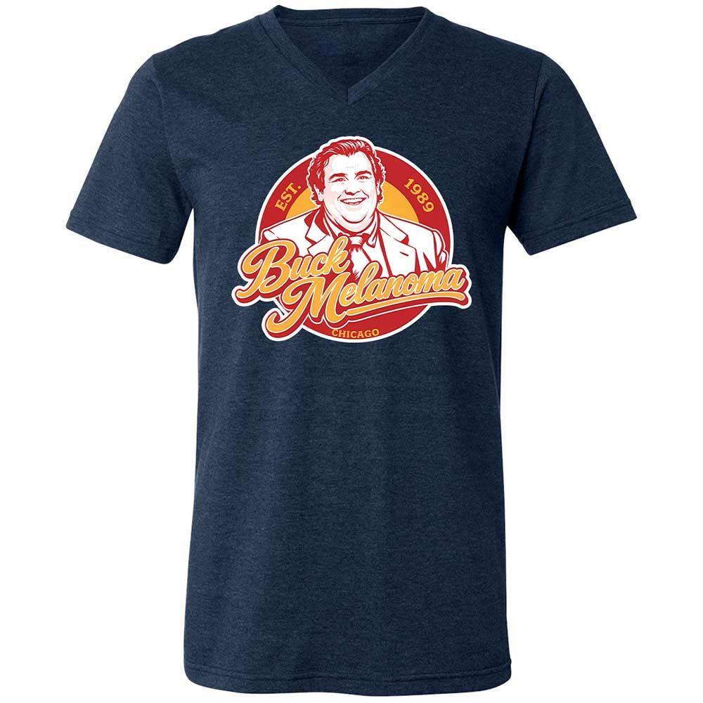 Unisex V-Neck T-Shirt - HPW8ZTEC - Heather Navy - 13