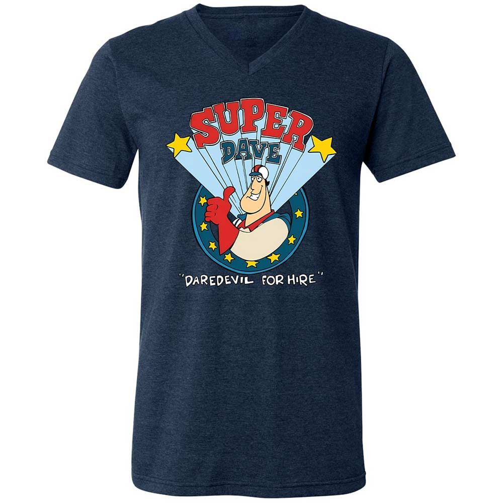 Unisex V-Neck T-Shirt - FYNT338N - Heather Navy - 13