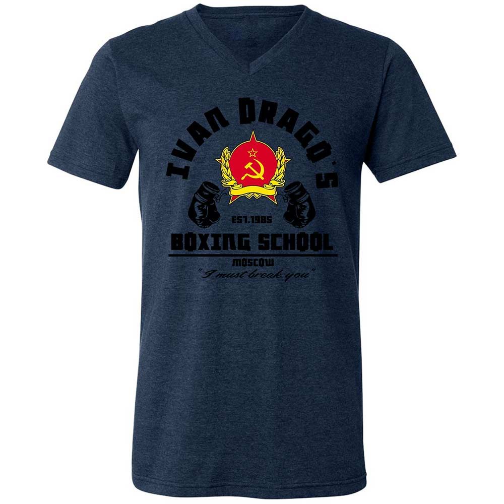 Unisex V-Neck T-Shirt - X71SPMUC - Heather Navy - 13