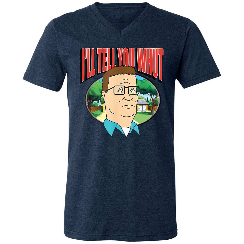 Unisex V-Neck T-Shirt - RHL3F2ME - Heather Navy - 13
