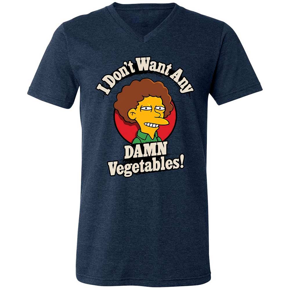 Unisex V-Neck T-Shirt - EU4PFD14 - Heather Navy - 13