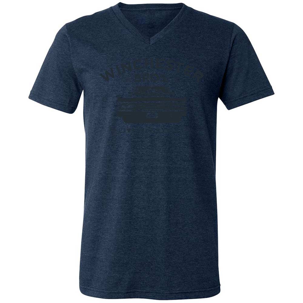Unisex V-Neck T-Shirt - 834JBRNV - Heather Navy - 13