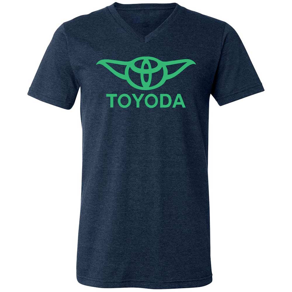 Unisex V-Neck T-Shirt - 5FQ7Y115 - Heather Navy - 13