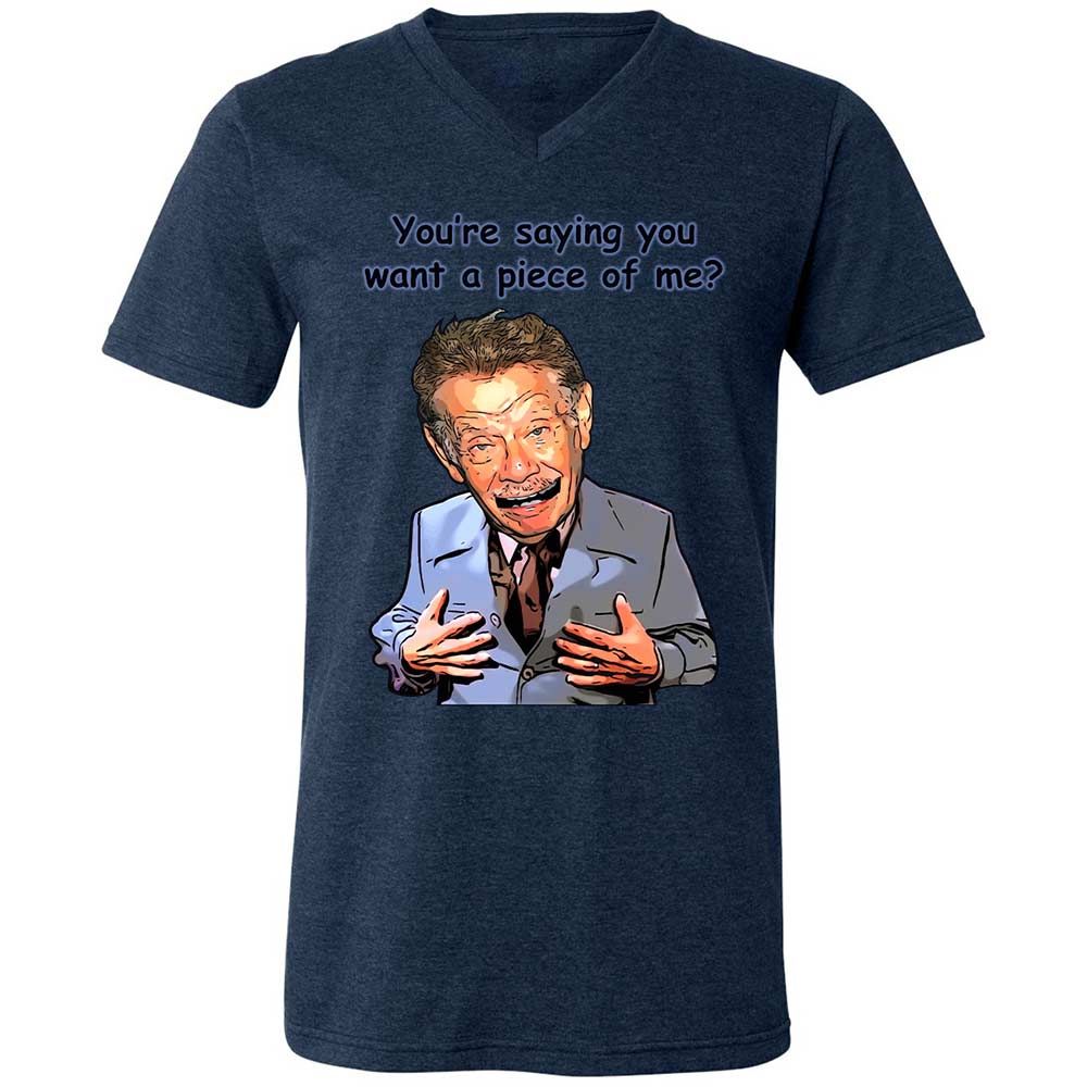 Unisex V-Neck T-Shirt - GJCS6YDY - Heather Navy - 13