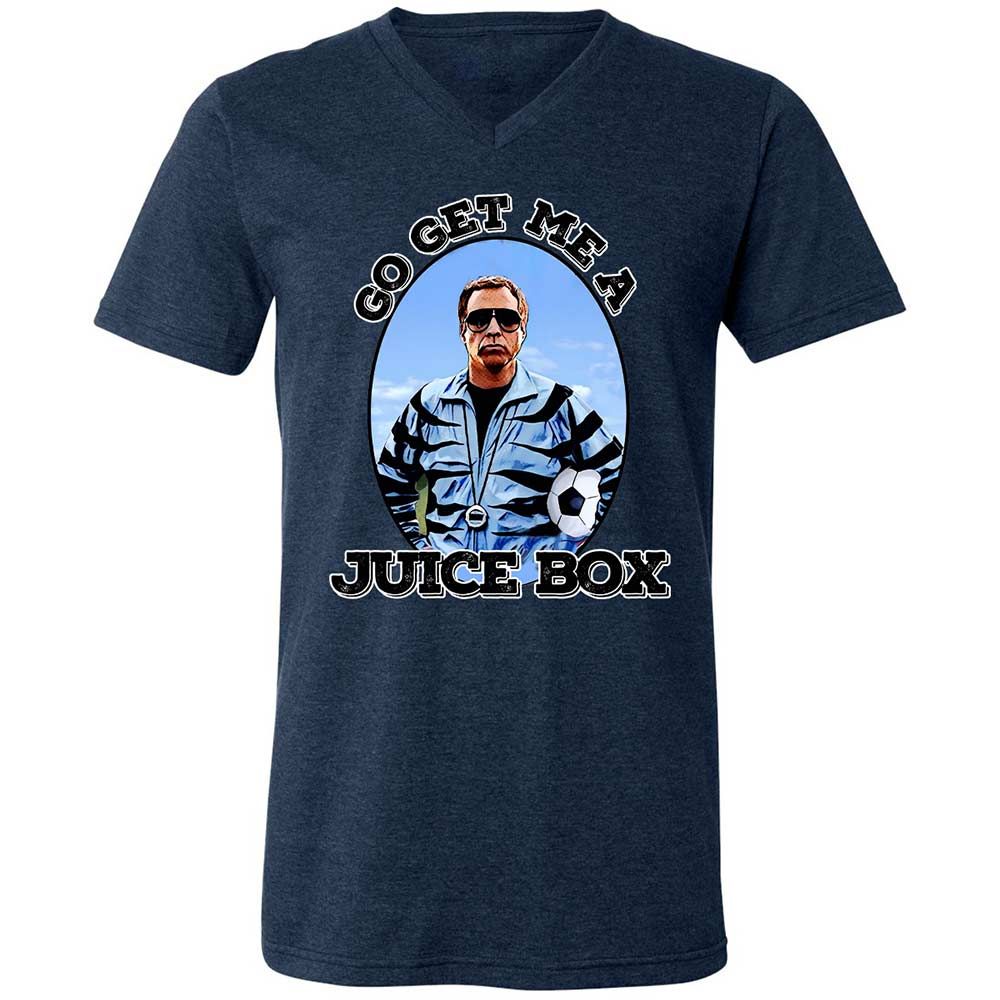 Unisex V-Neck T-Shirt - YT67LATJ - Heather Navy - 13
