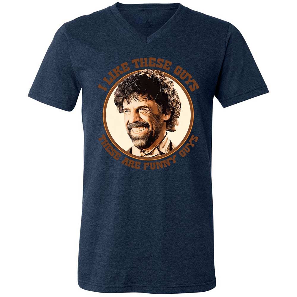 Unisex V-Neck T-Shirt - 9W21RDVR - Heather Navy - 13