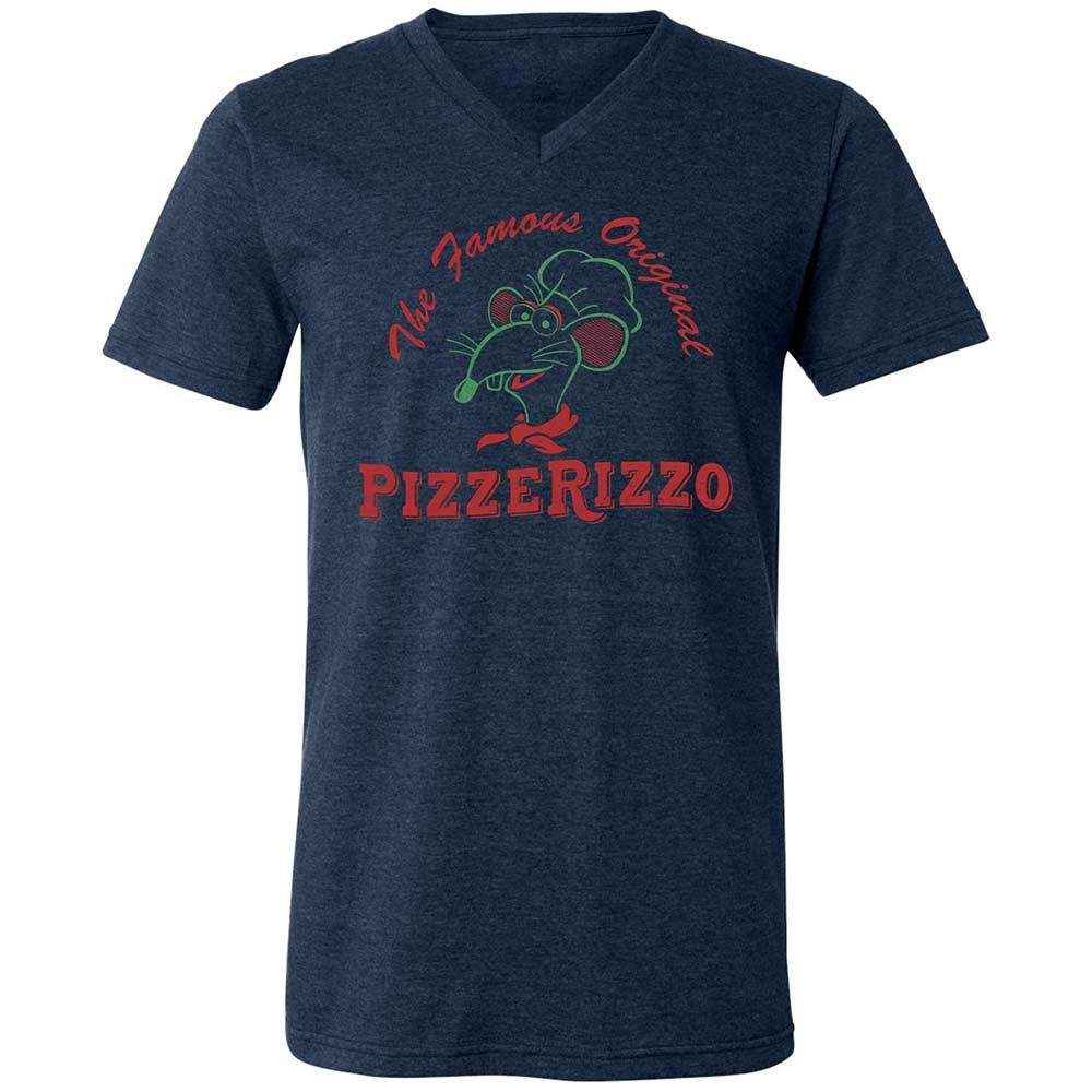 Unisex V-Neck T-Shirt - 5656WHM3 - Heather Navy - 13