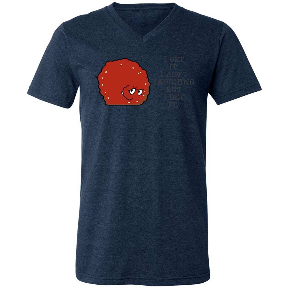 Unisex V-Neck T-Shirt - RCXN36KD - Heather Navy - 13