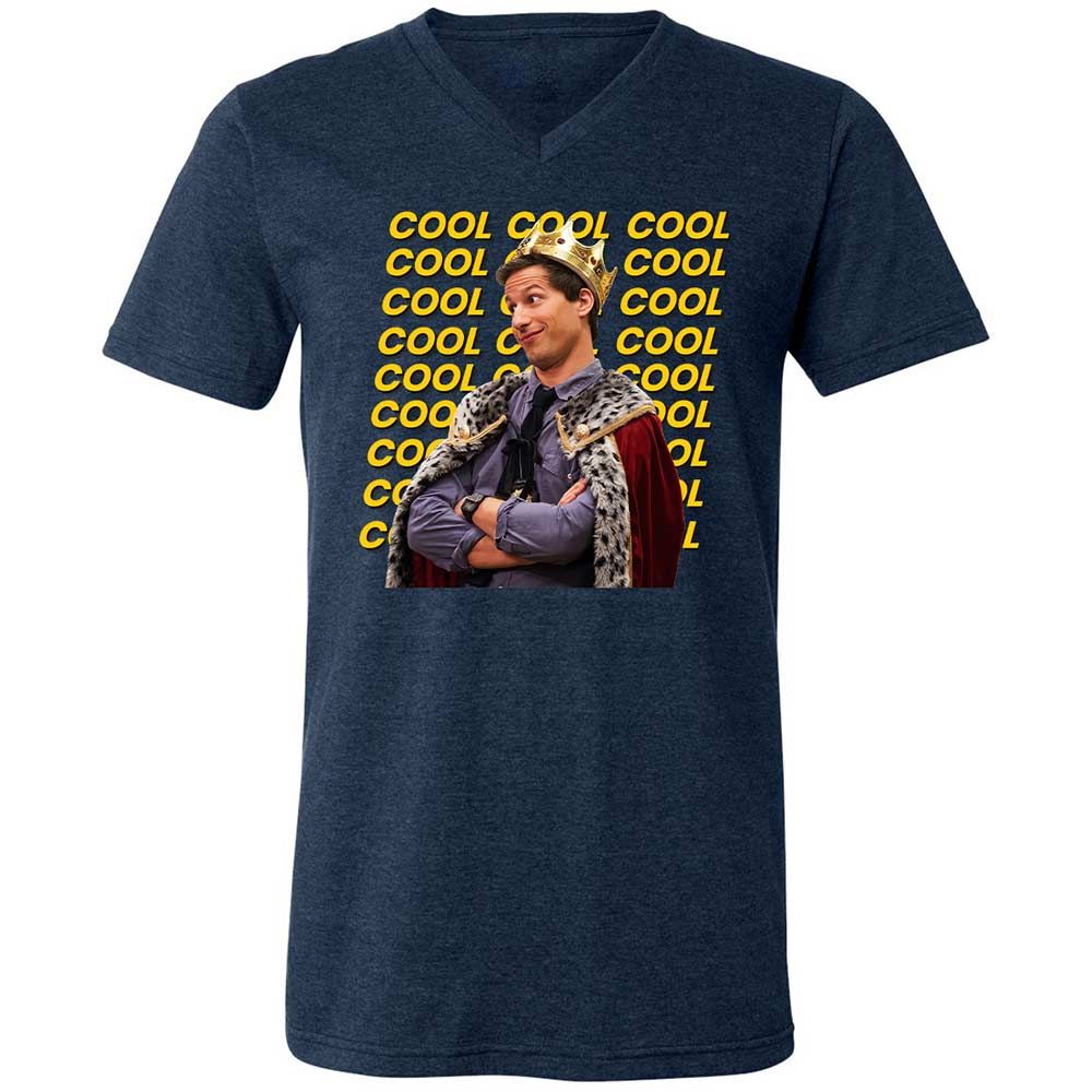 Unisex V-Neck T-Shirt - NGB3Y6U3 - Heather Navy - 13