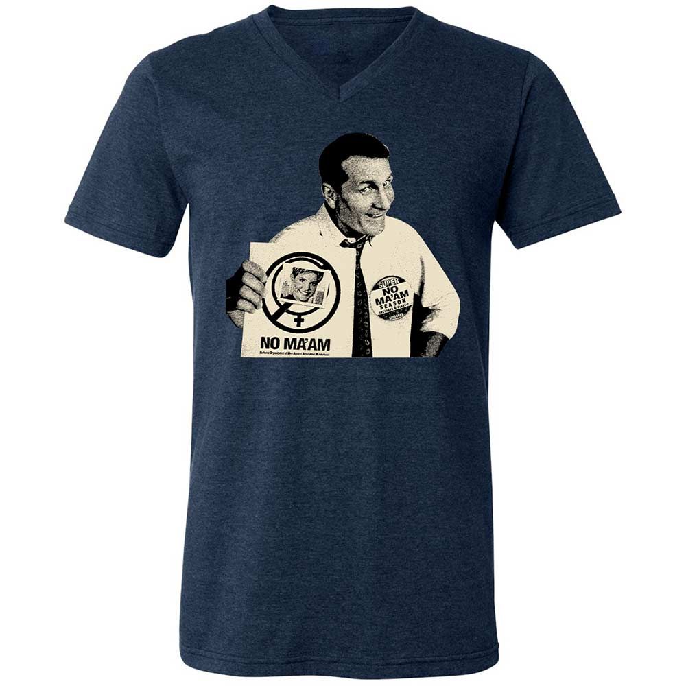 Unisex V-Neck T-Shirt - 8YFSE6ZV - Heather Navy - 13