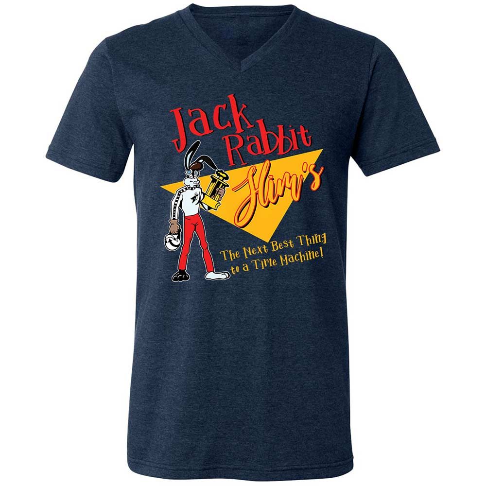 Unisex V-Neck T-Shirt - SV6VVEEP - Heather Navy - 13