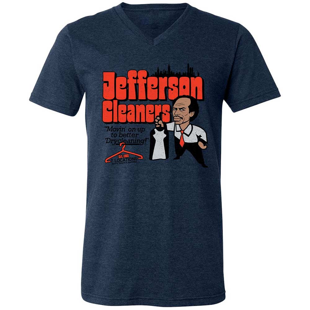 Unisex V-Neck T-Shirt - 3B5VWC3E - Heather Navy - 13