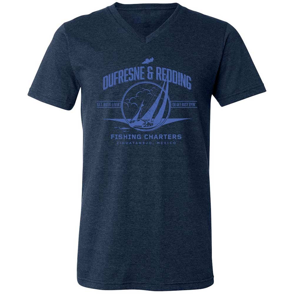 Unisex V-Neck T-Shirt - MYMCLMLQ - Heather Navy - 13