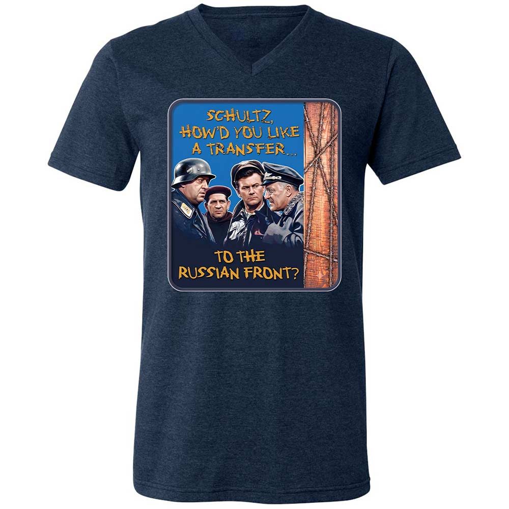 Unisex V-Neck T-Shirt - ZRPDKZGT - Heather Navy - 13
