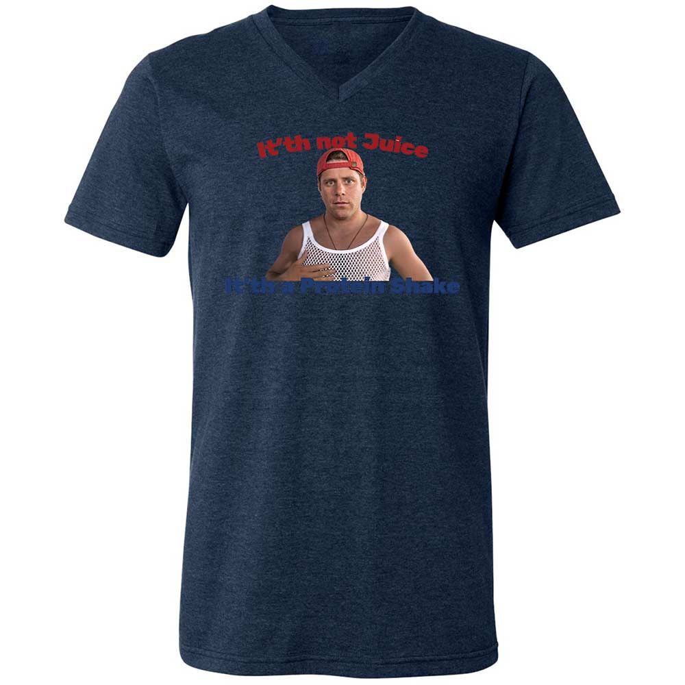 Unisex V-Neck T-Shirt - SH4TAFSV - Heather Navy - 13