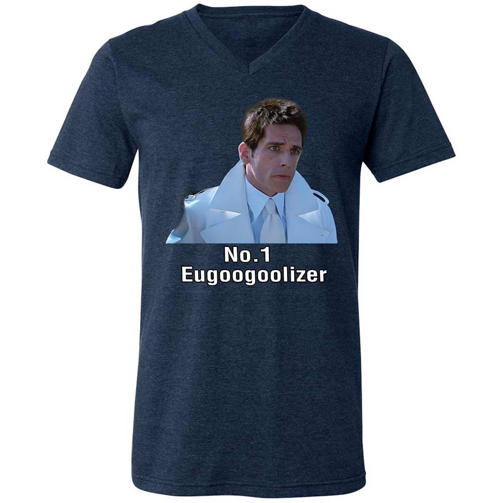 Unisex V-Neck T-Shirt - E49ULFDM - Heather Navy - 13