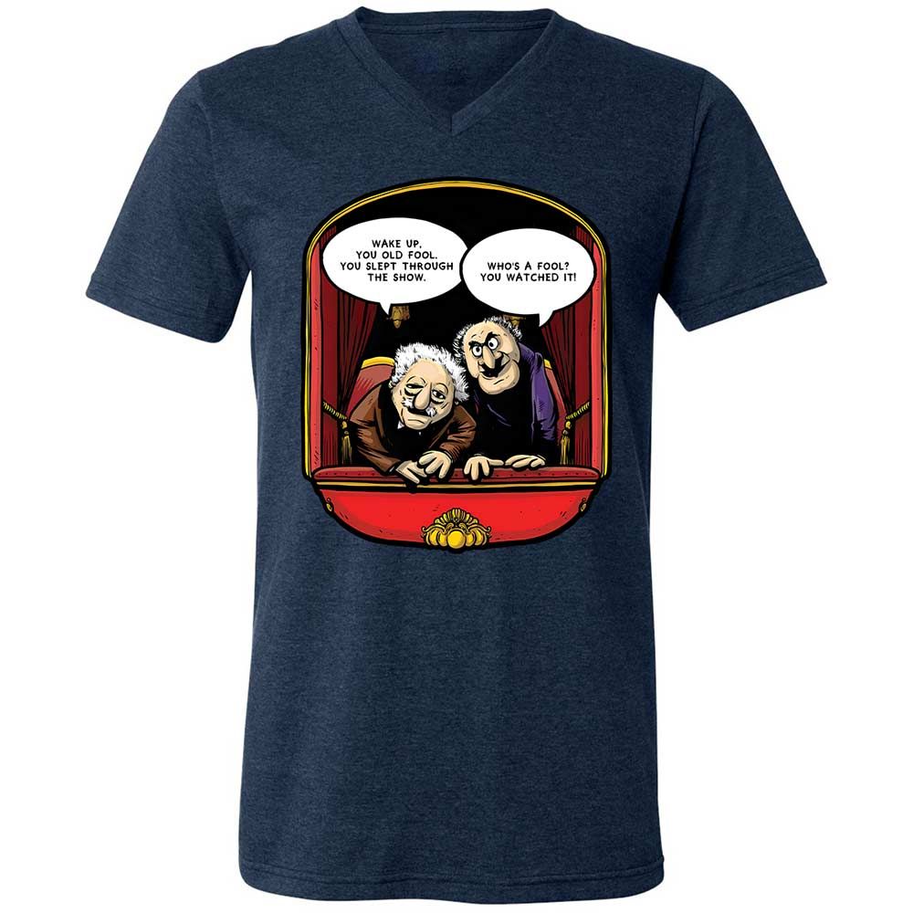 Statler and Waldorf (Wake Up) - Heather Navy - 13