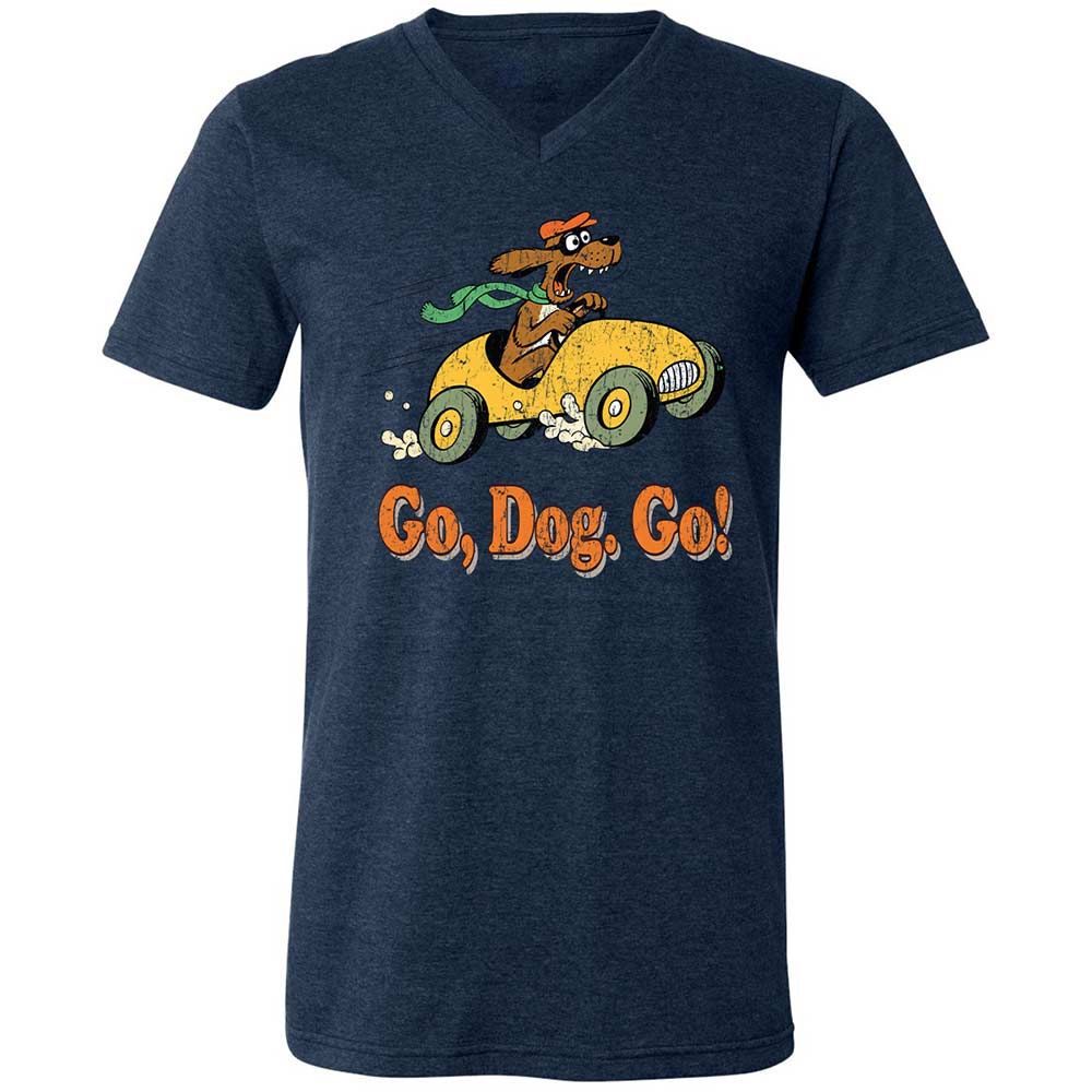 Unisex V-Neck T-Shirt - SU8RS743 - Heather Navy - 13