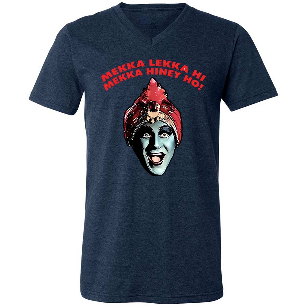Unisex V-Neck T-Shirt - BLTT27H3 - Heather Navy - 13