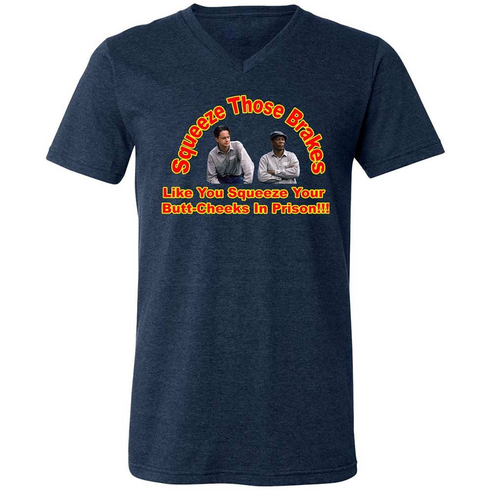 Unisex V-Neck T-Shirt - VT98WLFR - Heather Navy - 13