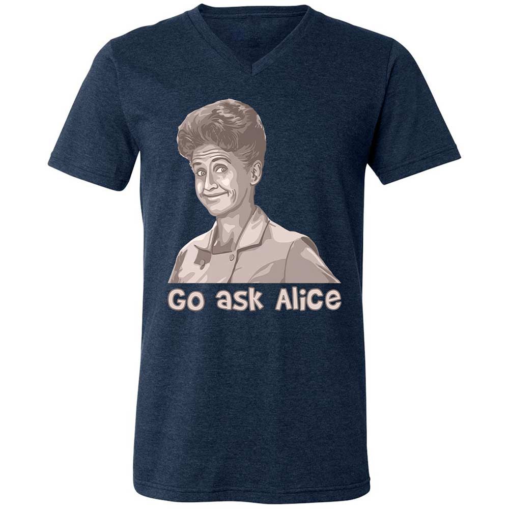 Unisex V-Neck T-Shirt - 23579J1Q - Heather Navy - 13
