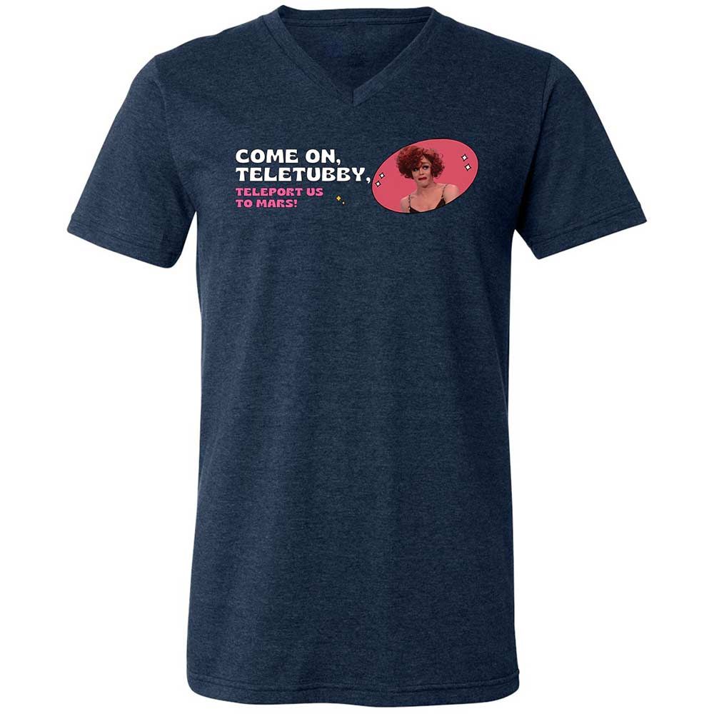Unisex V-Neck T-Shirt - EJ596PX6 - Heather Navy - 13