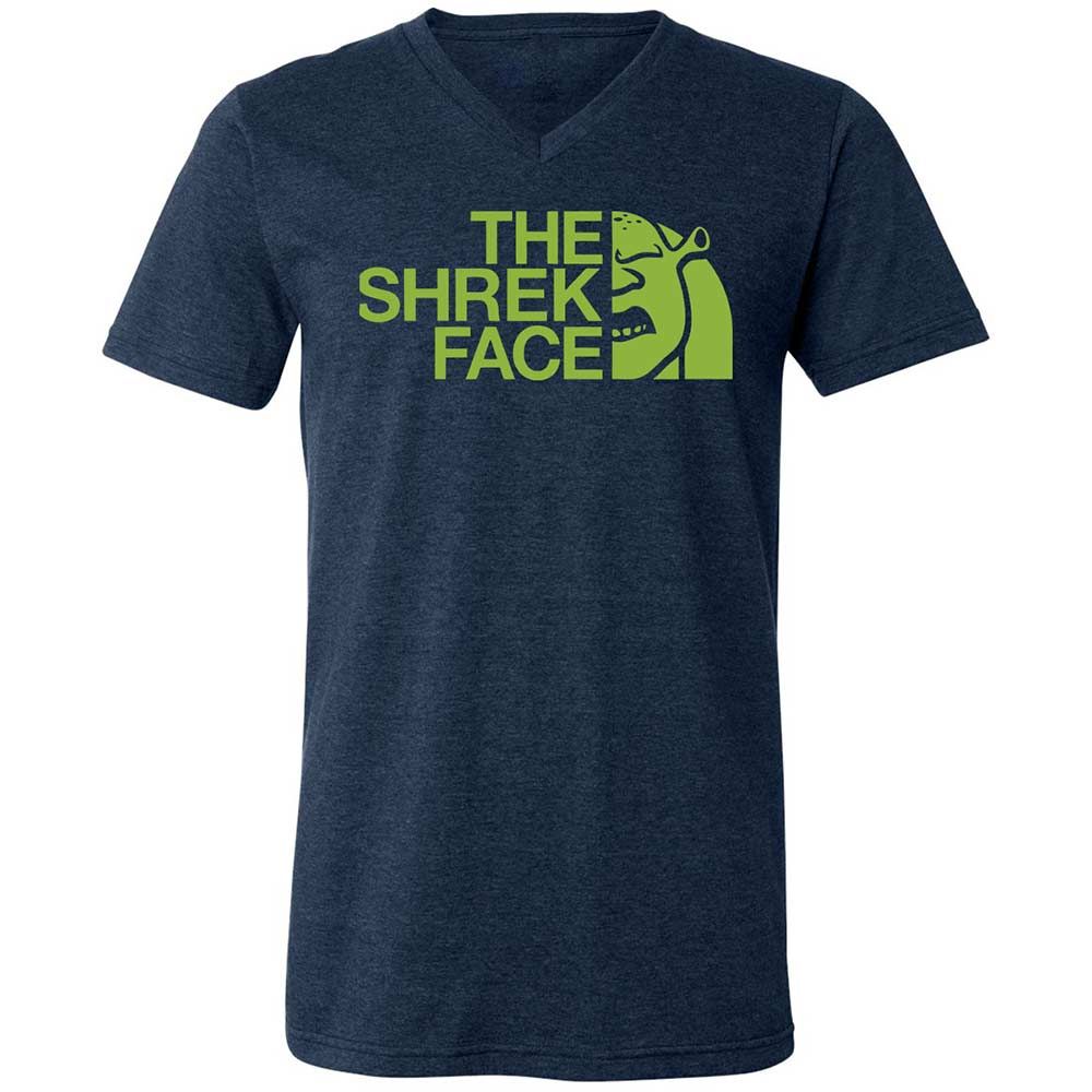 Unisex V-Neck T-Shirt - 4NDXKCHW - Heather Navy - 13