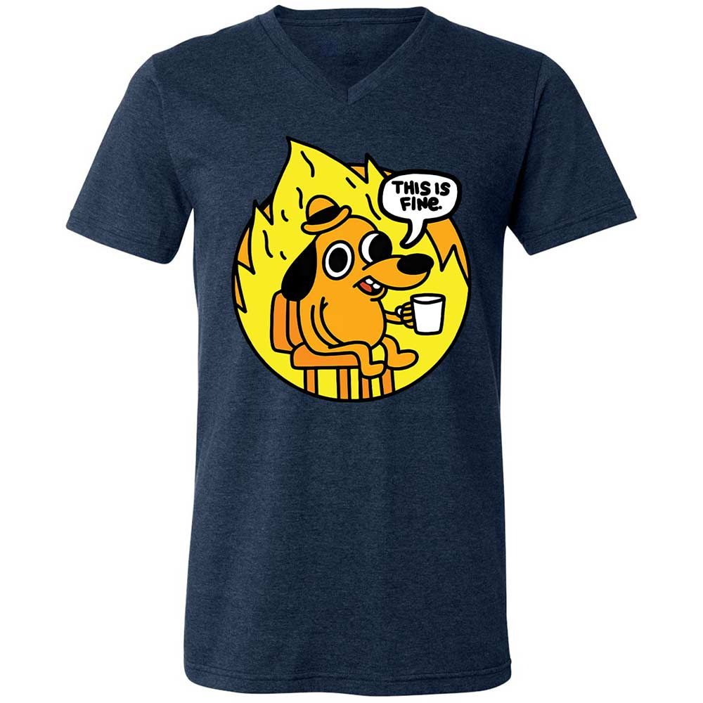 This is Fine - Heather Navy - 13