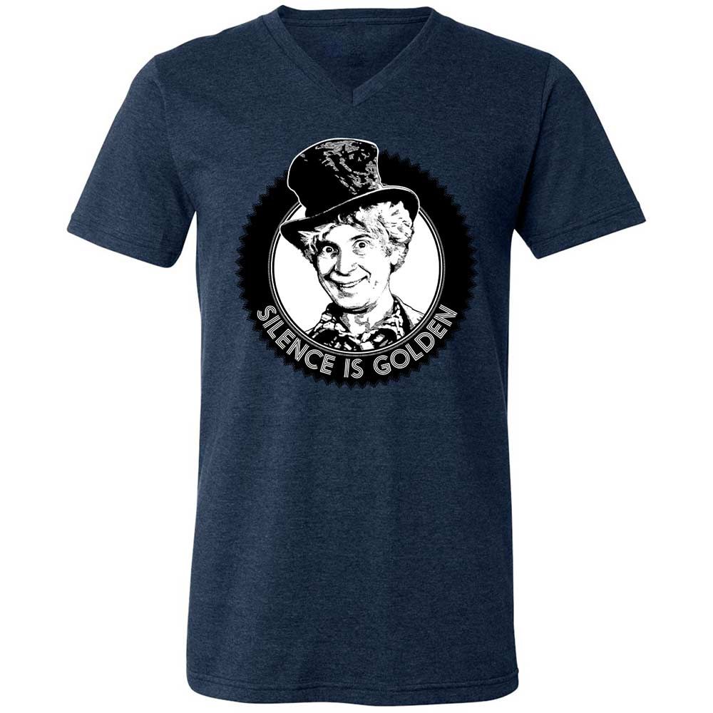 Unisex V-Neck T-Shirt - MZAHK3RB - Heather Navy - 13