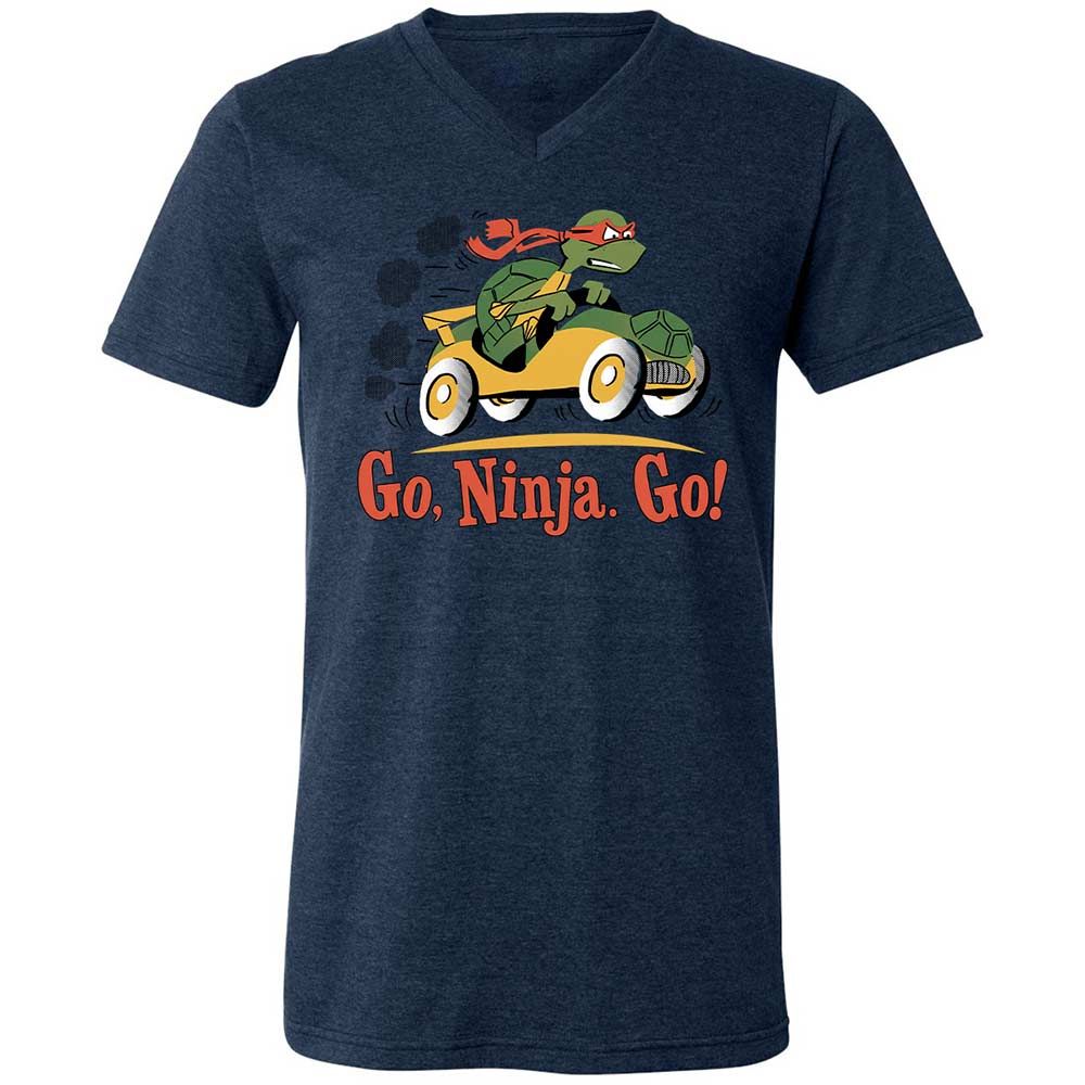 Unisex V-Neck T-Shirt - Z5DSMUE8 - Heather Navy - 13