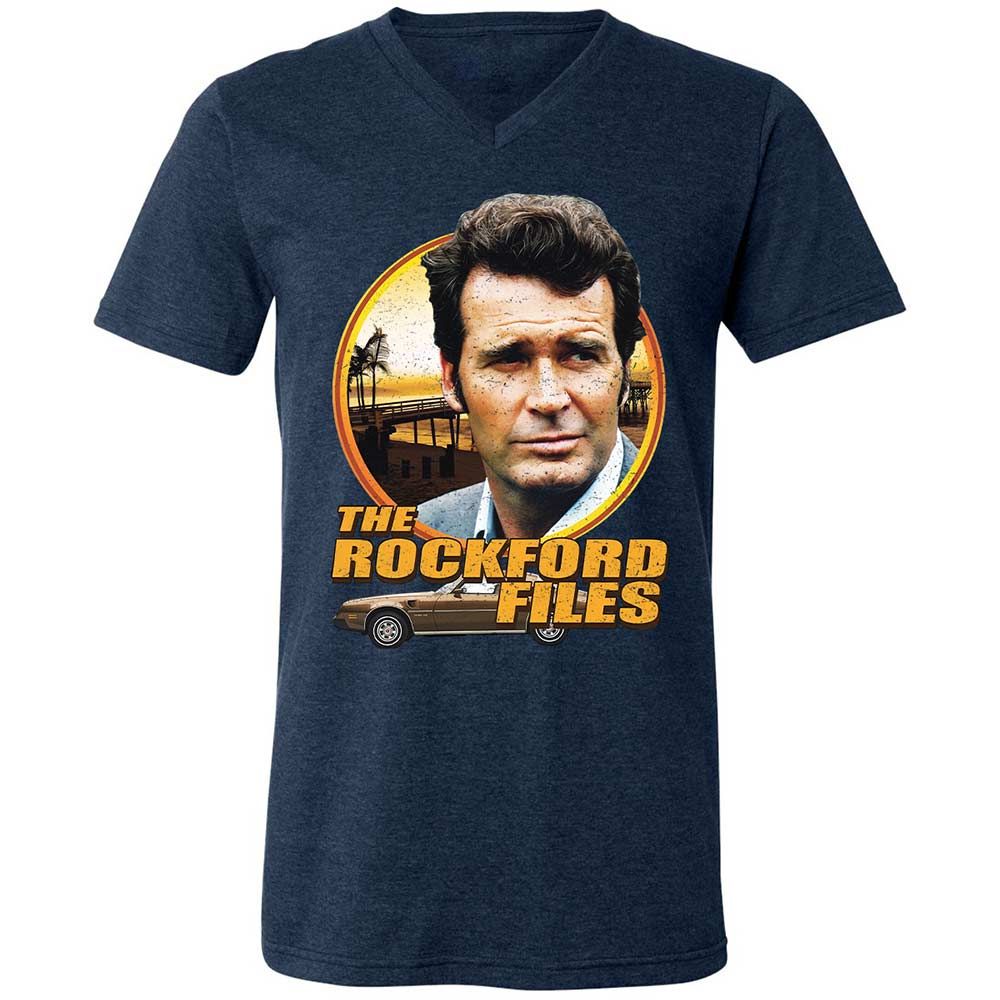 Unisex V-Neck T-Shirt - VSWCHB7U - Heather Navy - 13