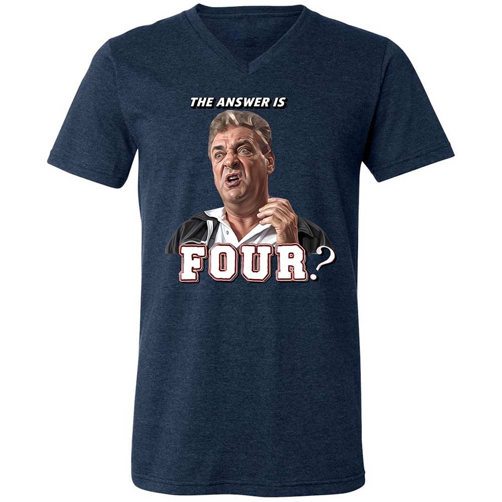 Unisex V-Neck T-Shirt - LY8AJXYW - Heather Navy - 13