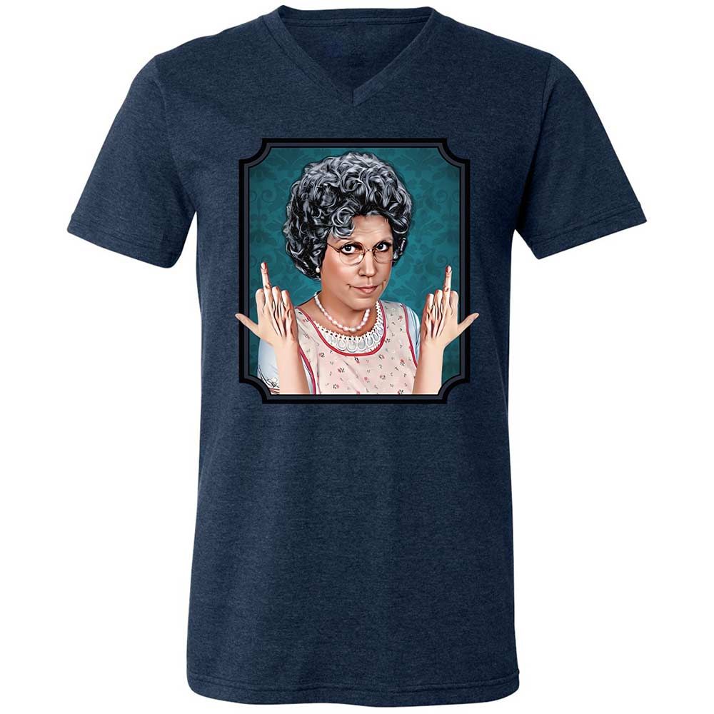 Unisex V-Neck T-Shirt - 16XTM261 - Heather Navy - 13