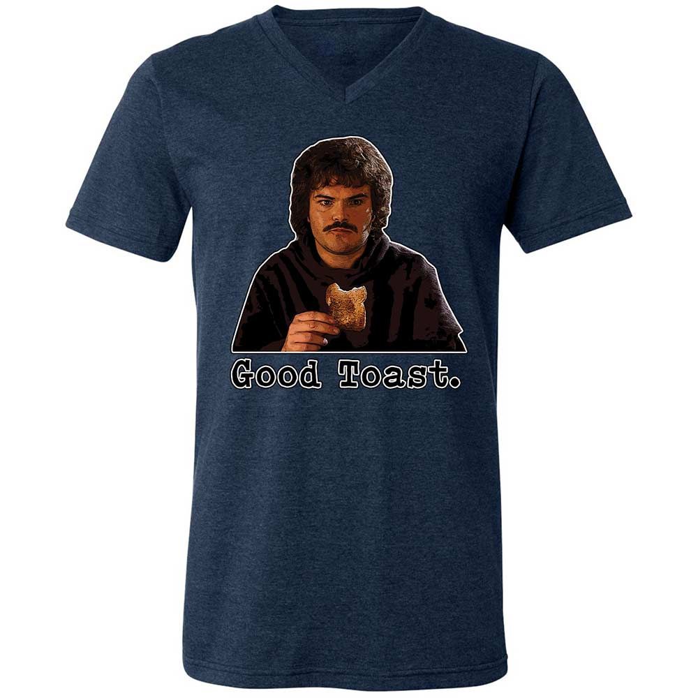 Unisex V-Neck T-Shirt - 79W56XXD - Heather Navy - 13