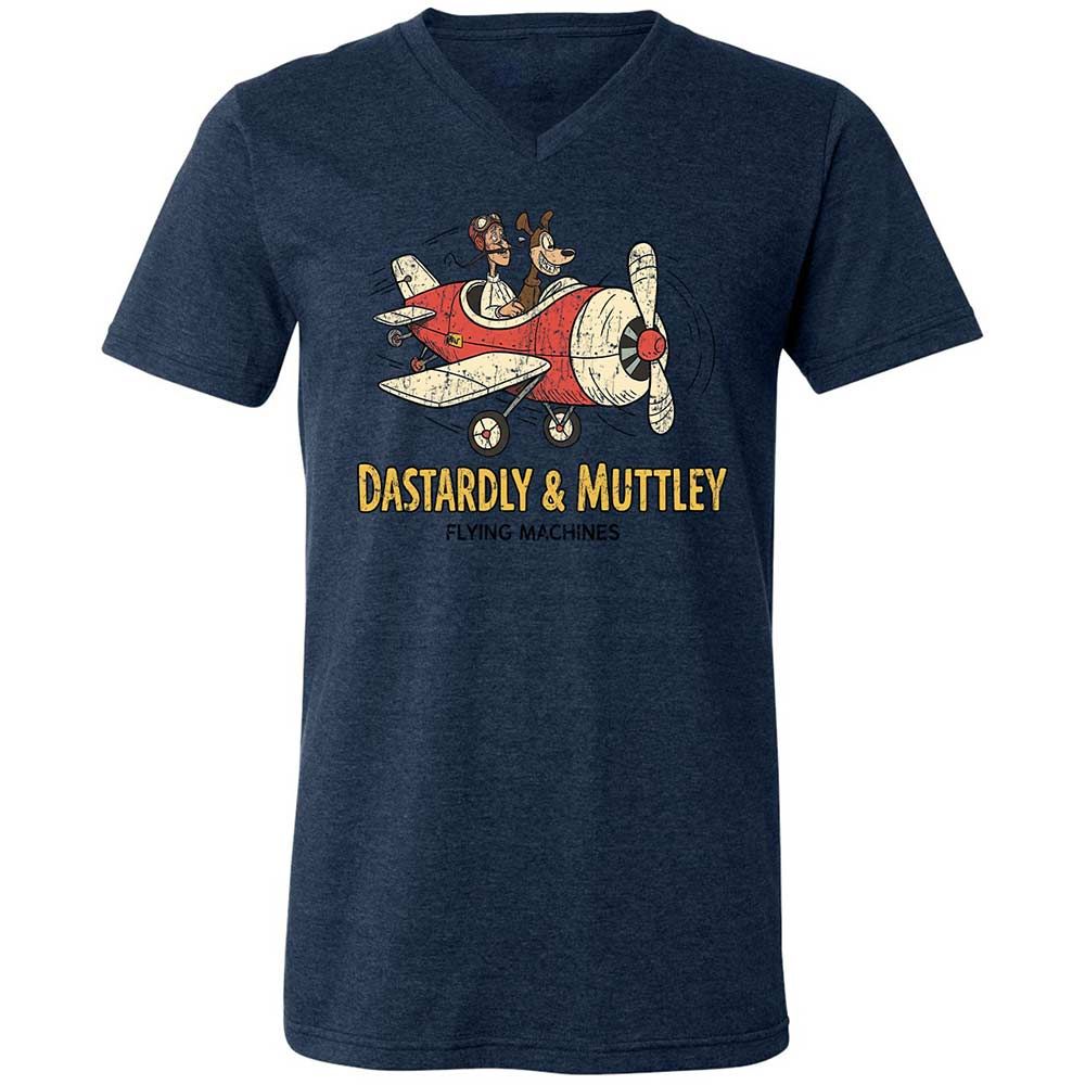 Unisex V-Neck T-Shirt - TFMP1BJZ - Heather Navy - 13