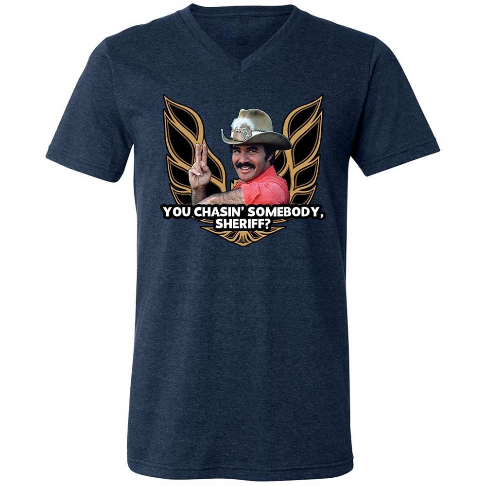 Unisex V-Neck T-Shirt - 2Z4369W6 - Heather Navy - 13