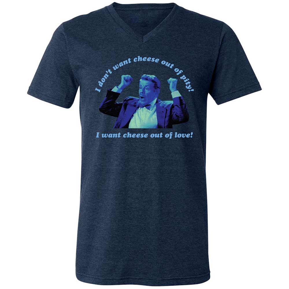Unisex V-Neck T-Shirt - XZA63KUA - Heather Navy - 13