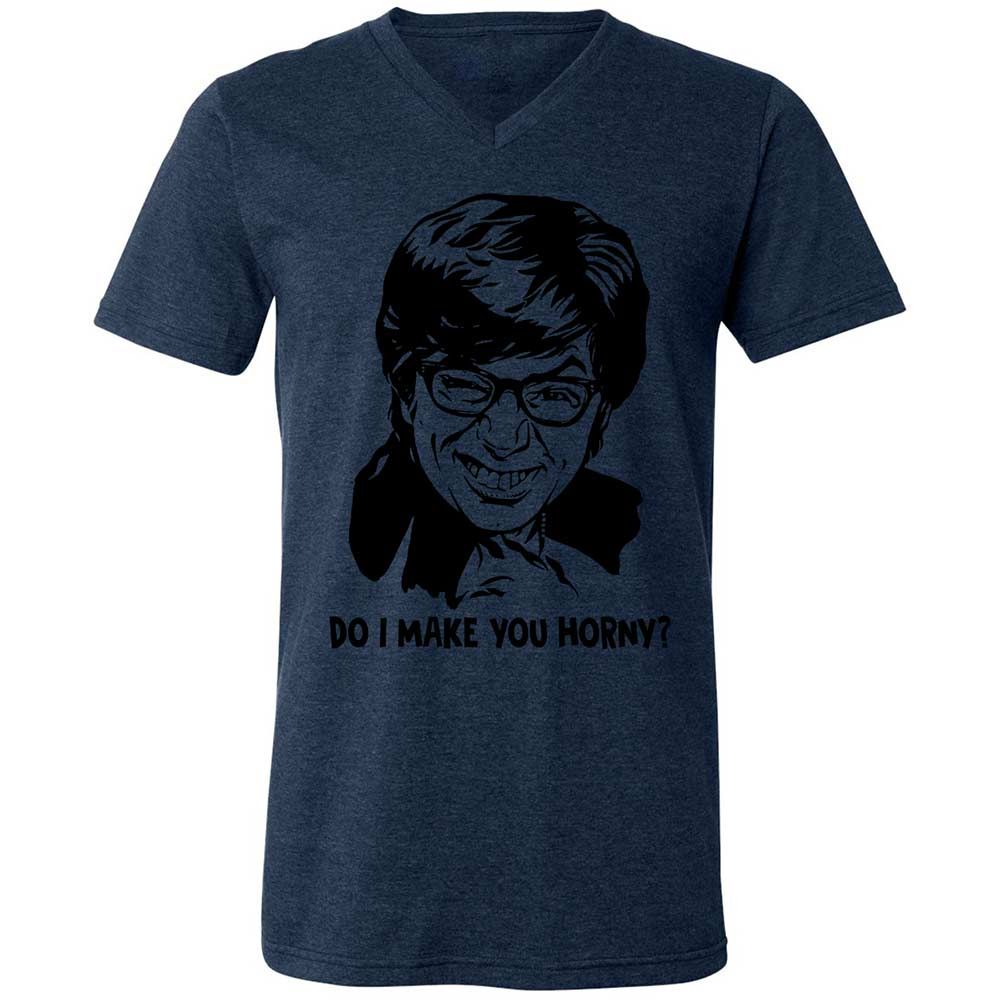 Unisex V-Neck T-Shirt - 88SDLUN3 - Heather Navy - 13