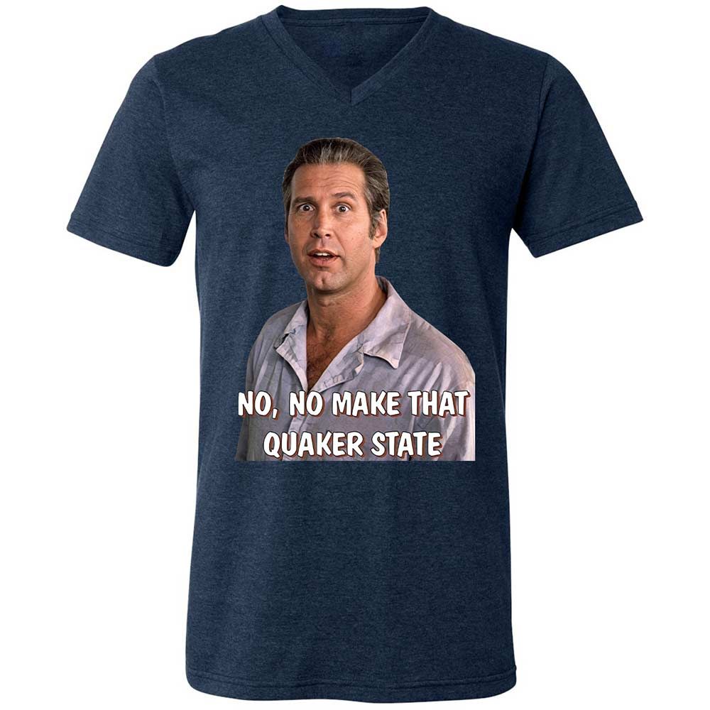 Unisex V-Neck T-Shirt - F567JL3W - Heather Navy - 13