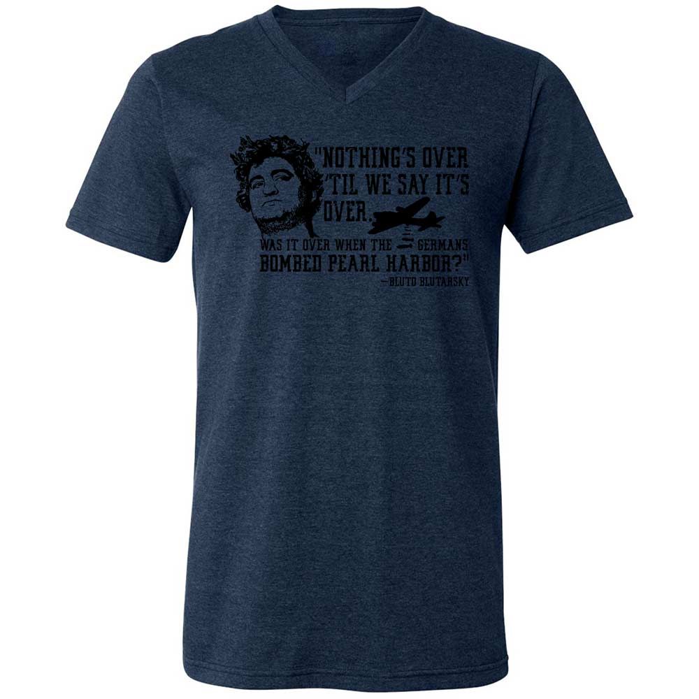 Unisex V-Neck T-Shirt - ZW3F1LL2 - Heather Navy - 13