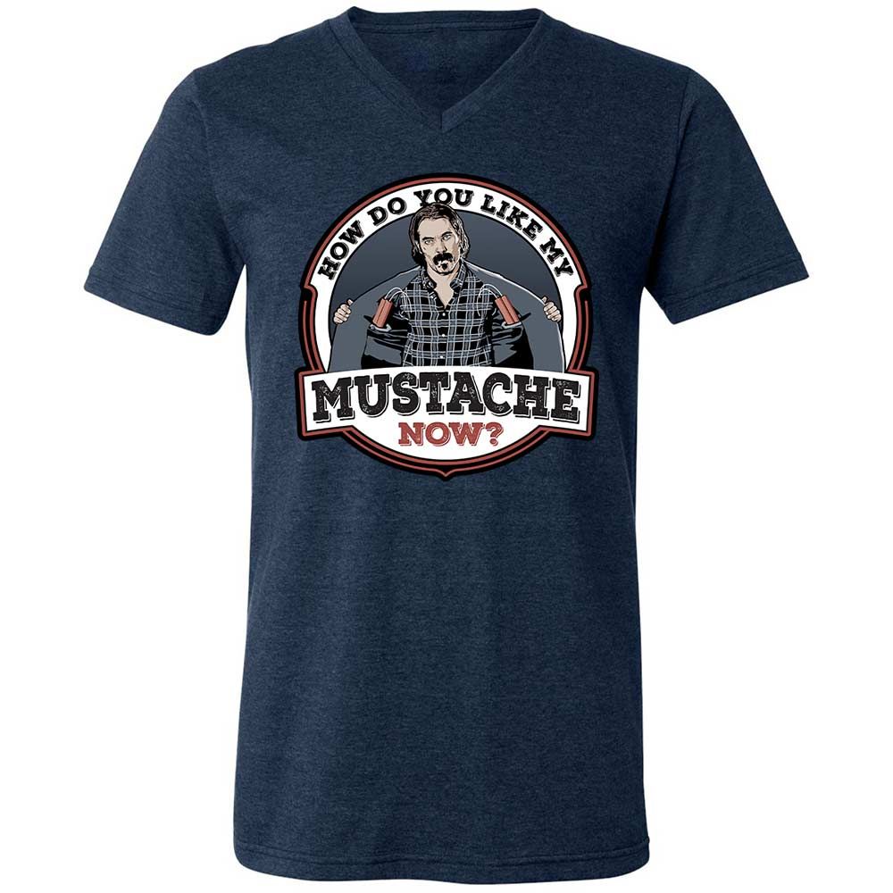 Unisex V-Neck T-Shirt - X9CTGMCC - Heather Navy - 13