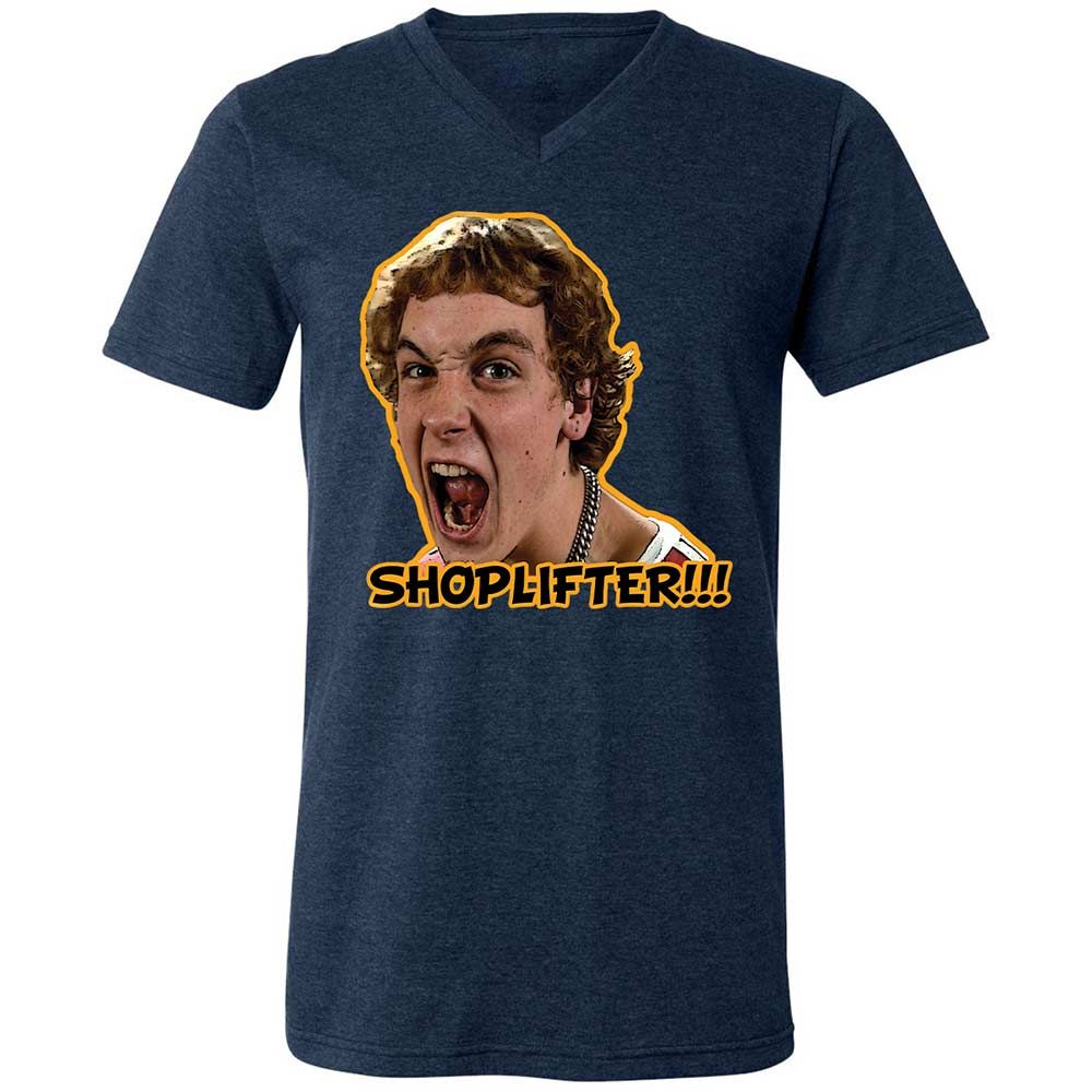 Unisex V-Neck T-Shirt - 6ELZL3UU - Heather Navy - 13