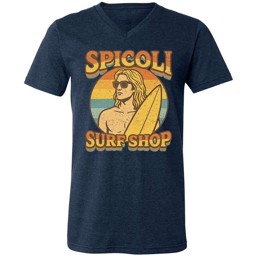 Unisex V-Neck T-Shirt - KFK3649N - Heather Navy - 13